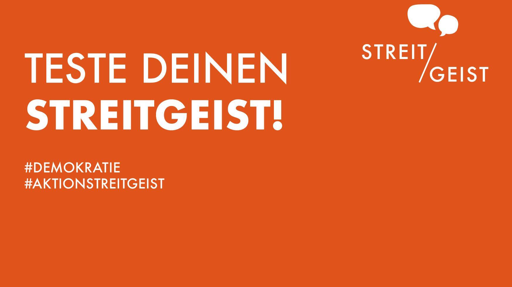 Postkarte der Aktion STREIT/GEIST